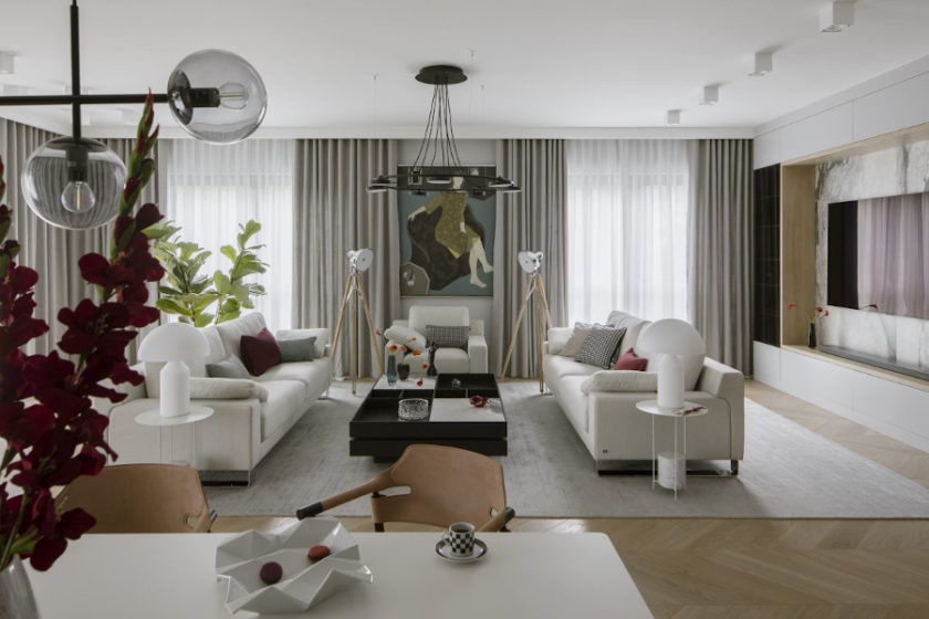 Eleganckie mieszkanie - klasyka i kontrasty
