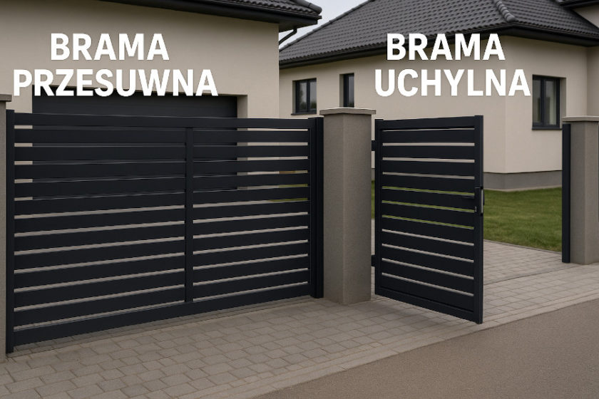 Brama przesuwna czy uchylna – którą wybrać? Porównanie zalet i wad